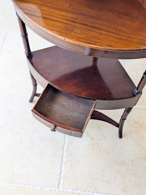 Antique Regency Mahogany Tiered Corner Stand c.1820