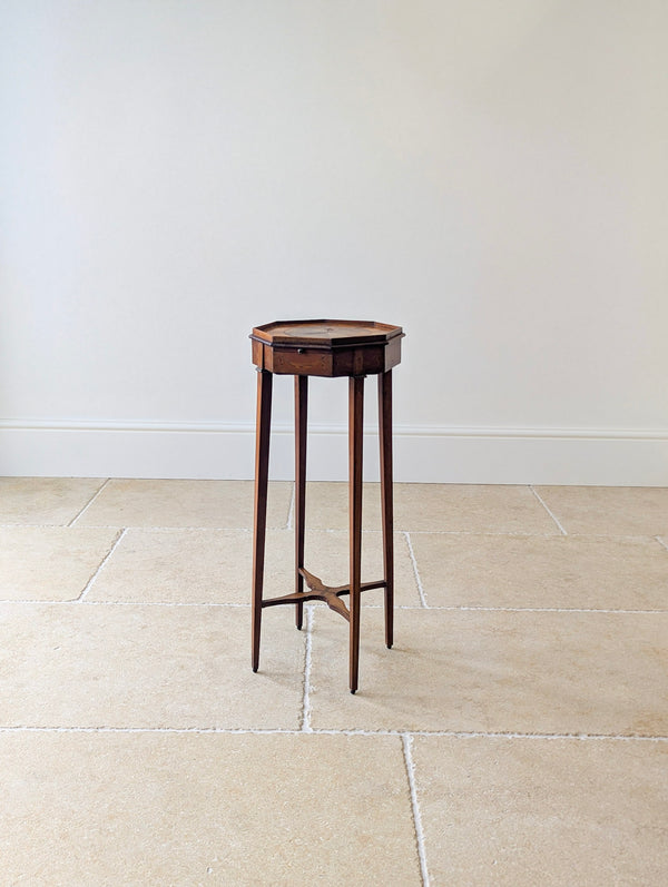 Antique Georgian Mahogany Octagonal Sheraton Urn Stand c.1780