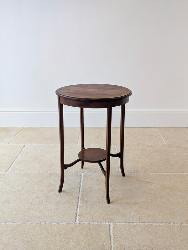 Antique Edwardian Mahogany Circular Occasional Table c.1905