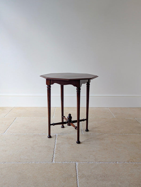 Antique Victorian Aesthetic Movement Mahogany Octagonal Occasional Table c.1890