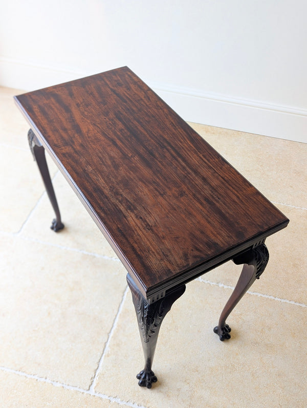 Antique Victorian Mahogany Card Table by James Shoolbred & Co. c.1890