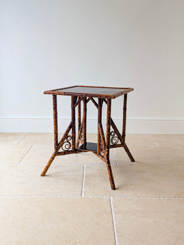 Antique Victorian Bamboo Occasional Table c.1890