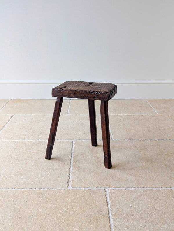 Antique Victorian Oak Birmingham Jeweller's Stool c.1860