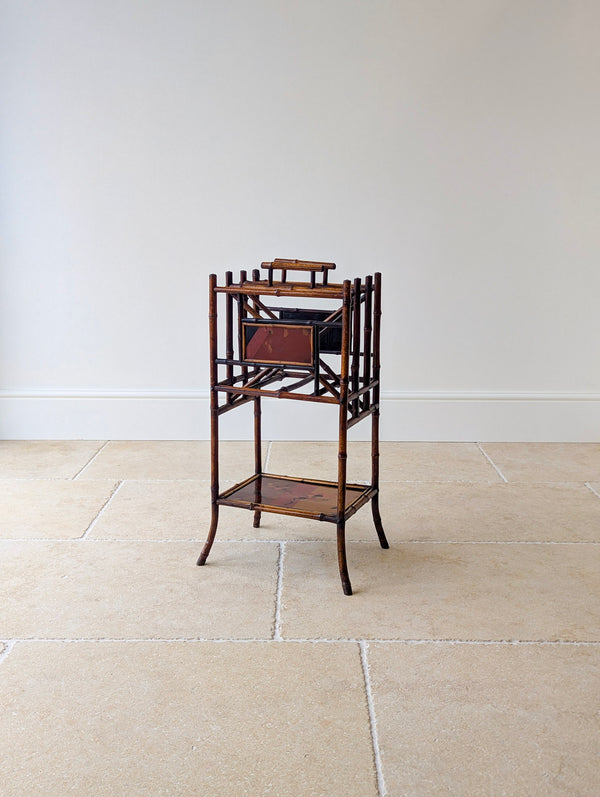 Antique Victorian Aesthetic Movement Bamboo Canterbury c.1890