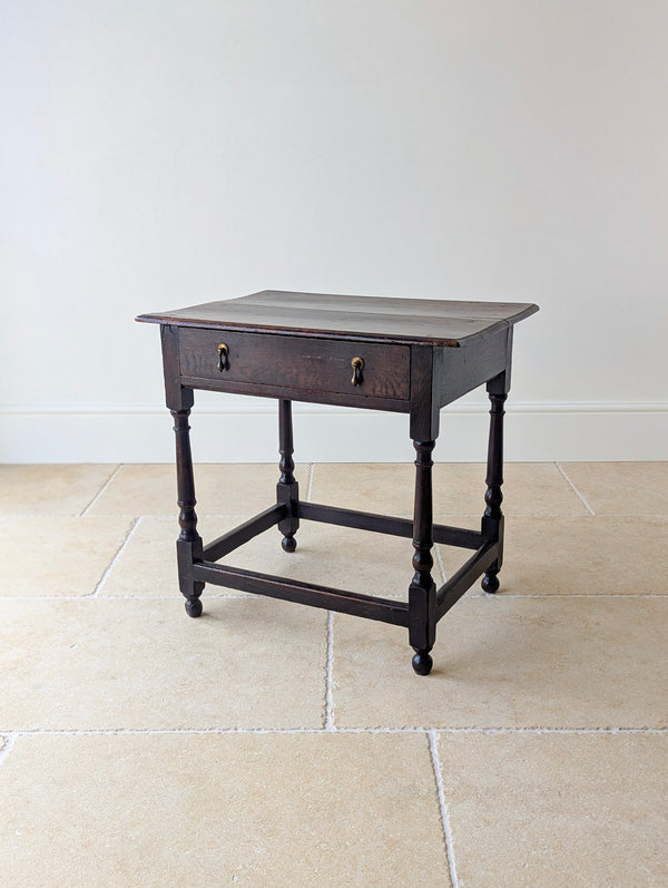 Antique William & Mary Oak Side Table c.1690