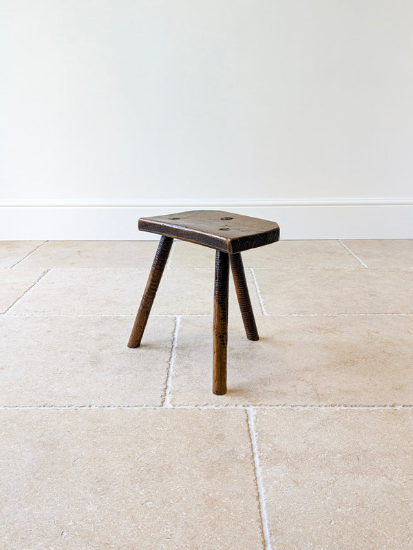 Antique Victorian Elm & Ash Cutler’s Stool c.1850