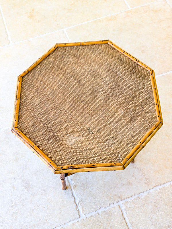 Antique Victorian Bamboo Occasional Table c.1890