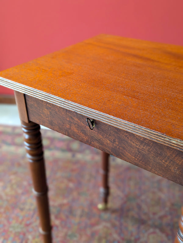 Antique Victorian Mahogany Work Table / Bedside