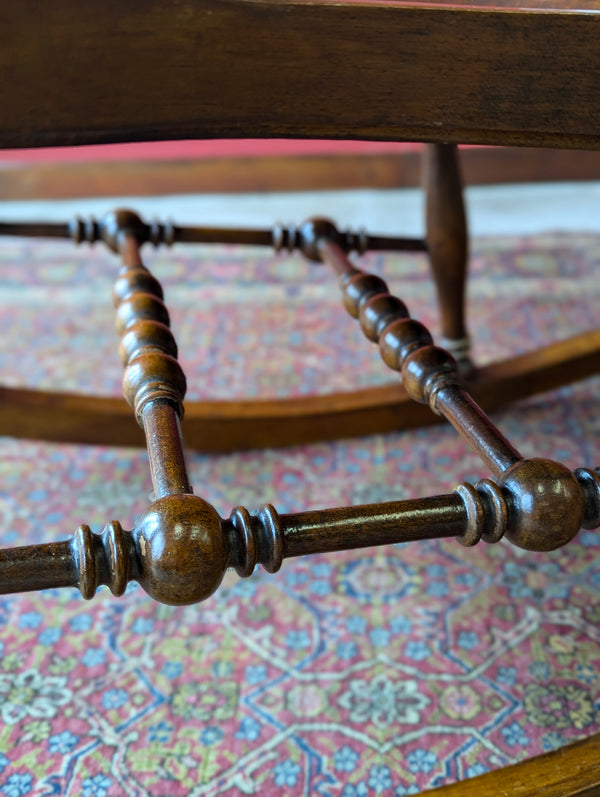 Antique Late 19th Century Biedermeier Birchwood Rocking Chair