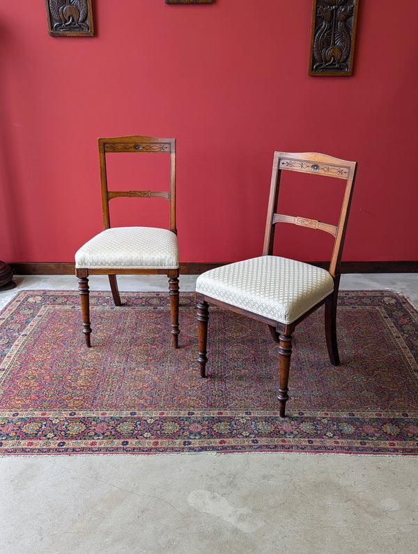 Set of 4 Antique Victorian Mahogany Dining Chairs