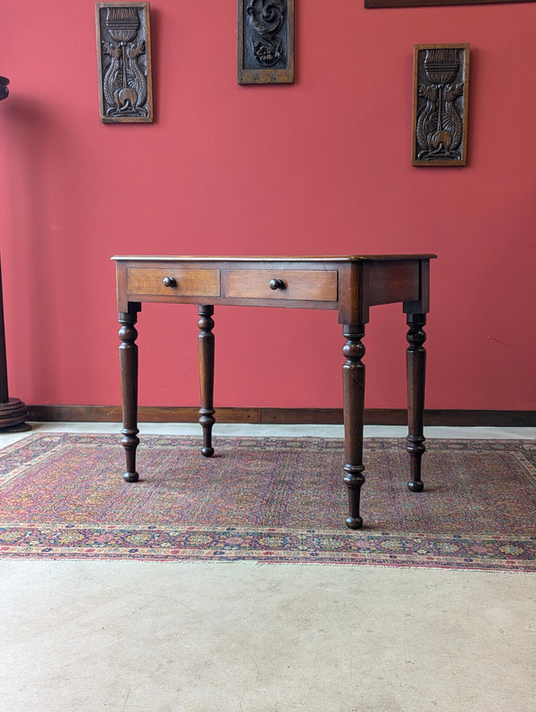 Antique Victorian Mahogany Side Table / Writing Desk