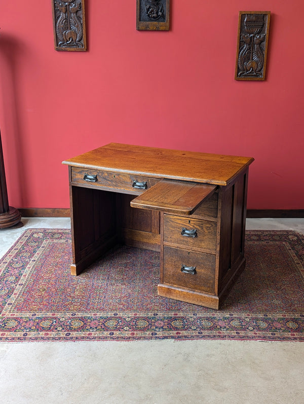 Antique Arts & Crafts Oak Writing Desk Circa 1910