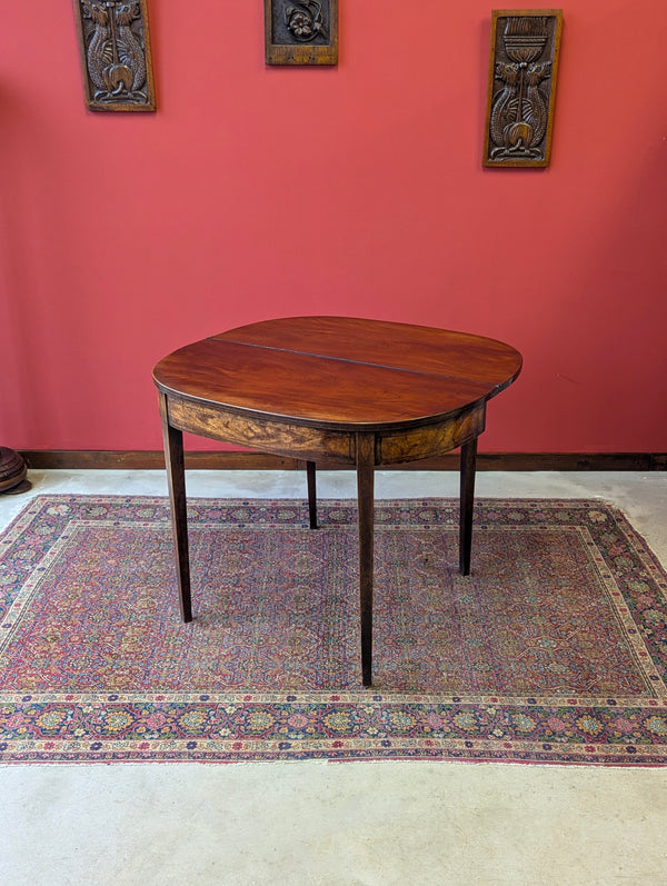 Antique Mid 19th Century Fold Over Tea Table Circa 1850