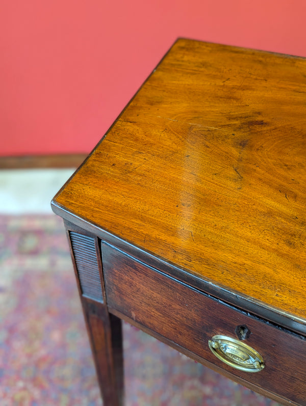 Antique Georgian Mahogany Bow Front Side Table Circa 1820