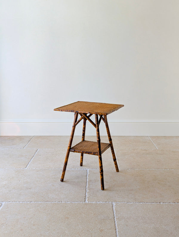 Antique Victorian Tiger Bamboo Occasional Table c.1890