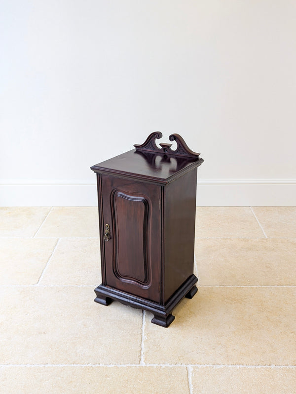 Antique Victorian Mahogany Bedside Cabinet c.1870