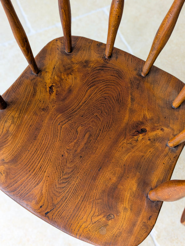 Arts & Crafts Style Utility CC41 Elm and Beech Desk Chair 1940’s