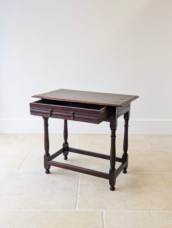 Antique Late 17th Century William & Mary Oak Side Table c.1690