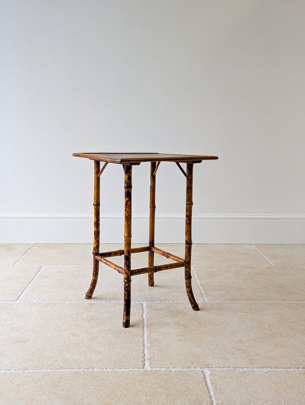 Antique Victorian Aesthetic Movement Inlaid Bamboo Occasional Table c.1880