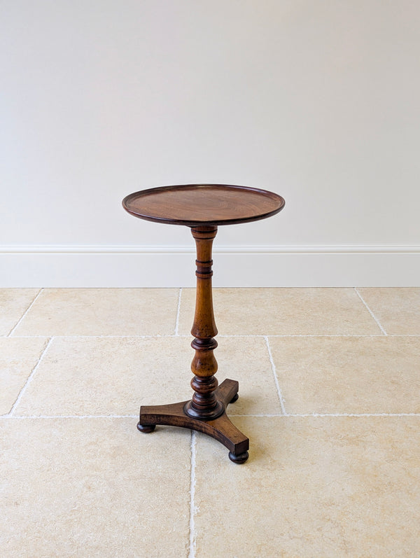 Antique Regency Mahogany and Beech Tilt-Top Wine Table c.1830