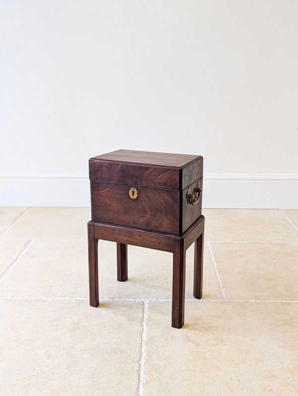 Antique Georgian Mahogany Cellarette on Stand c.1810
