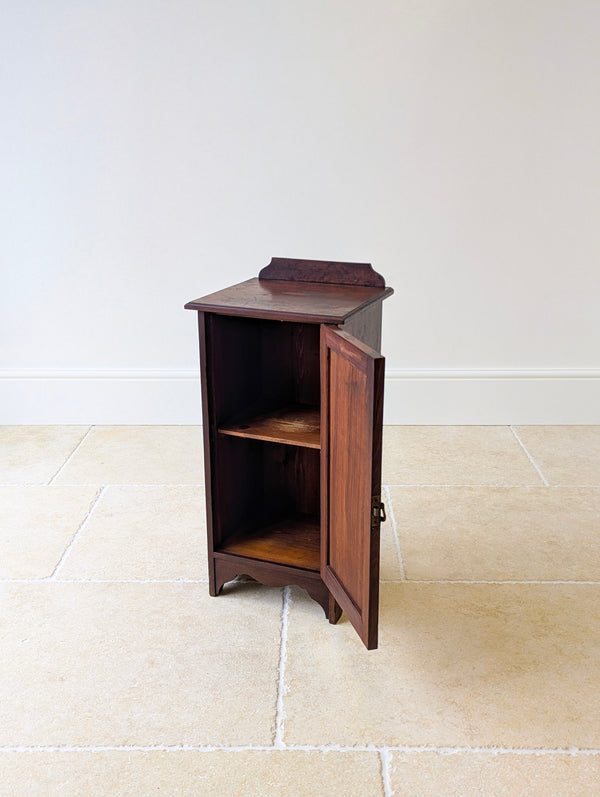 Antique Late Victorian Mahogany Bedside Cupboard c.1890