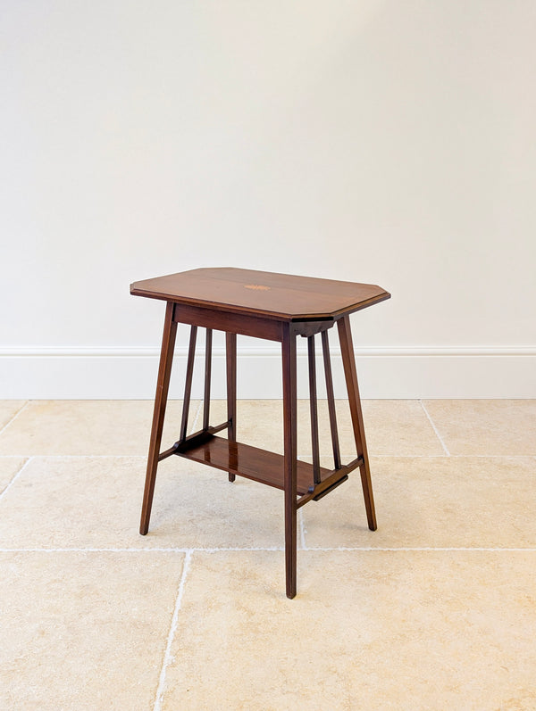 Antique Edwardian Inlaid Mahogany Occasional Table c.1905