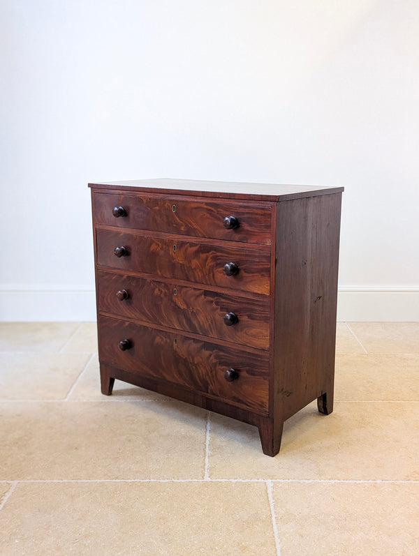 Antique Victorian Mahogany Small Chest of Drawers c.1870