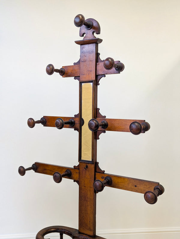 Antique Victorian Oak Hall Stand c.1890