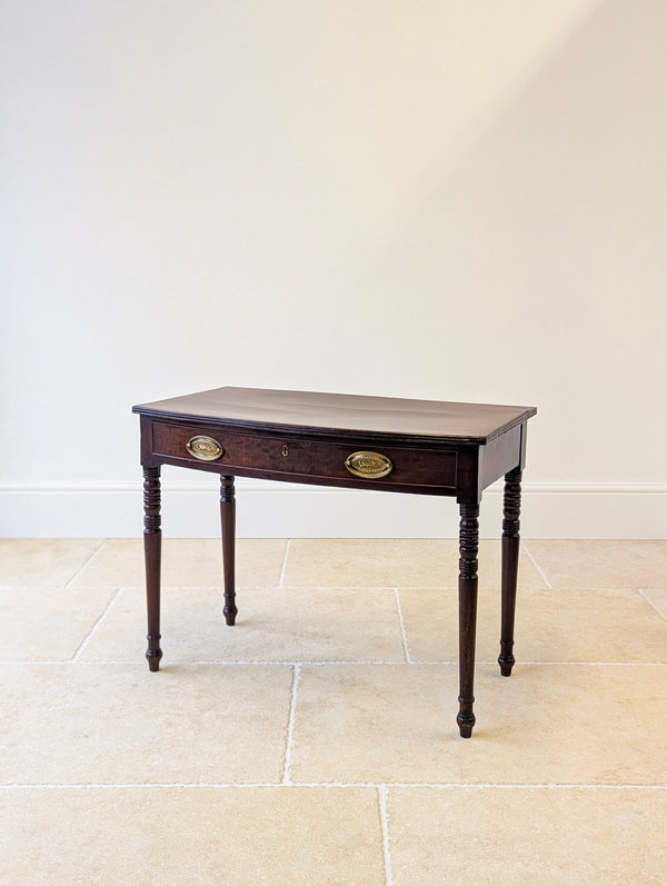 Antique Georgian Mahogany Bow-Front Writing Table c.1810