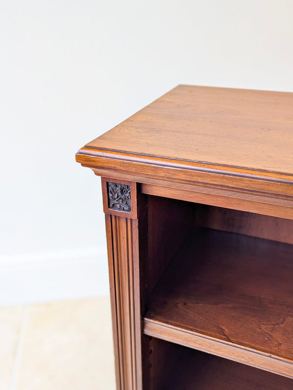 Antique Late Victorian Mahogany Open Bookcase c.1890