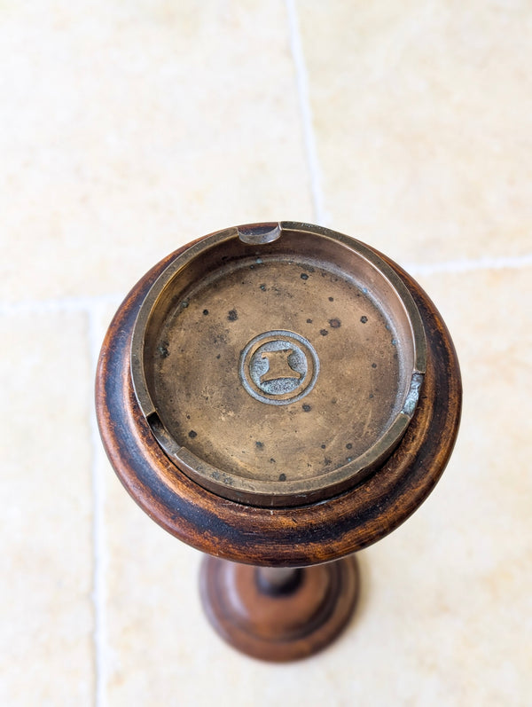 Antique Edwardian Walnut Smoking Stand c.1910