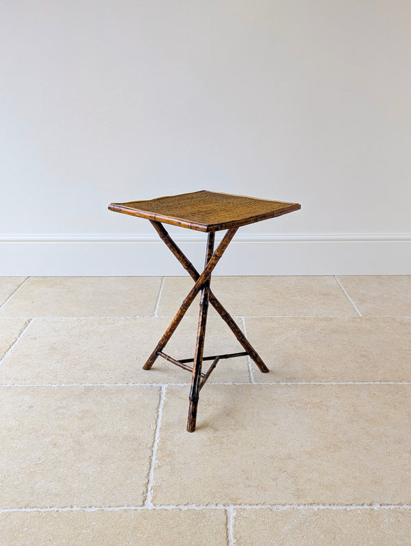 Antique Victorian Bamboo Occasional Table c.1890