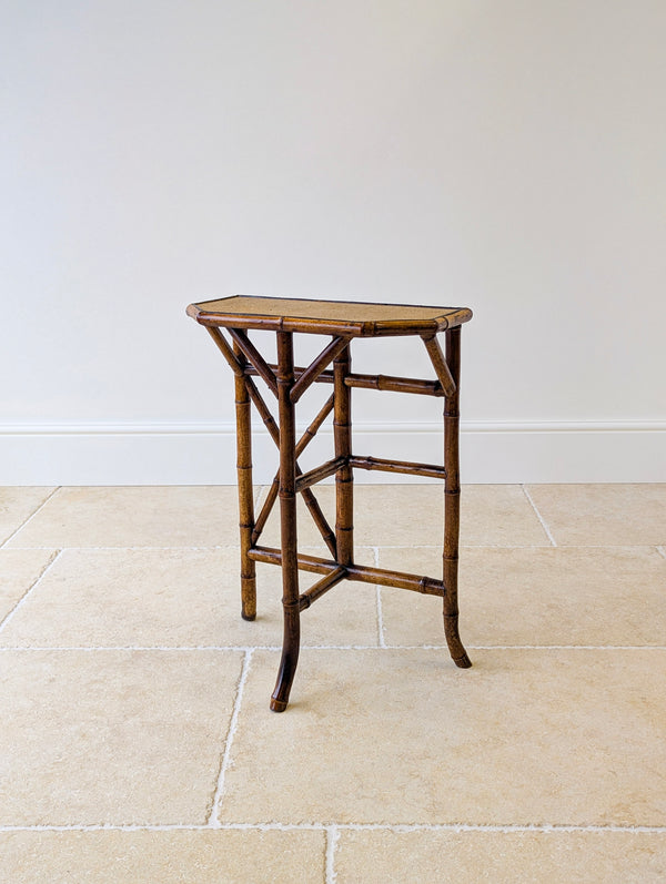 Antique Victorian Bamboo Side Table c.1890
