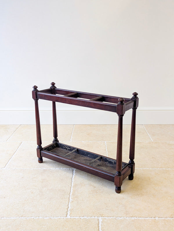 Antique Victorian Mahogany Country House Stick Stand c.1890