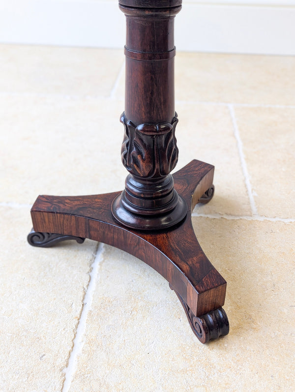 Antique William IV Rosewood Adjustable Piano Stool c.1830