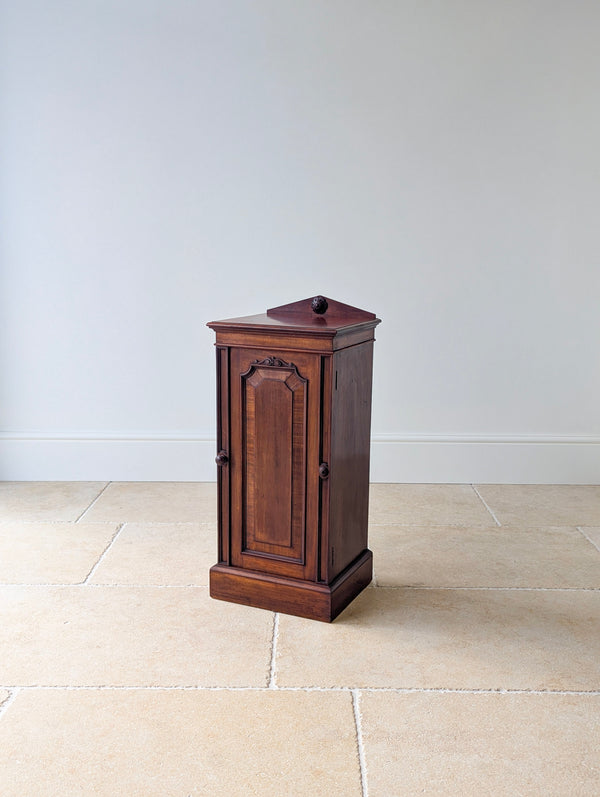 Antique Victorian Mahogany Bedside Cupboard c.1880