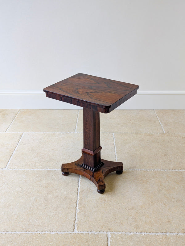 Antique Regency Rosewood Pedestal Occasional Table c.1820