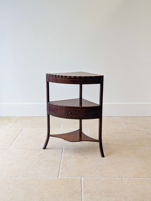 Antique Georgian Mahogany Corner Stand c.1810