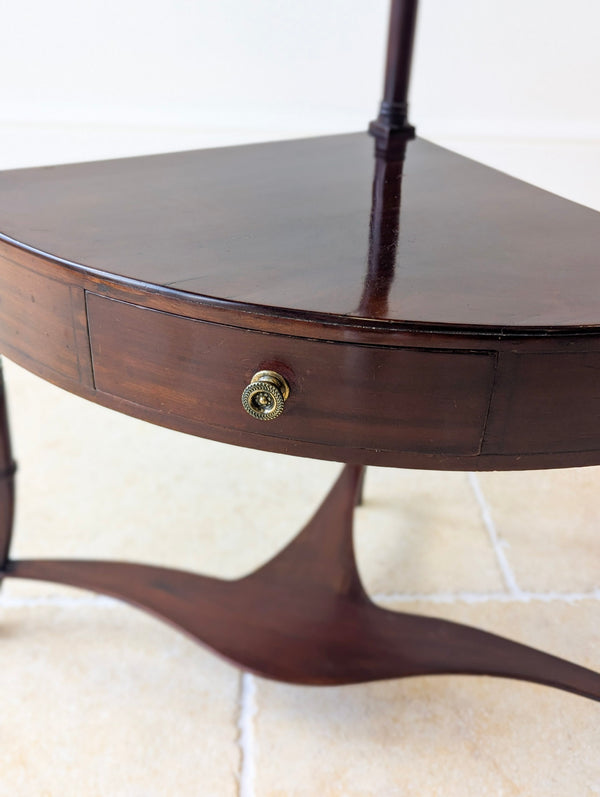 Antique Regency Mahogany Tiered Corner Stand c.1820