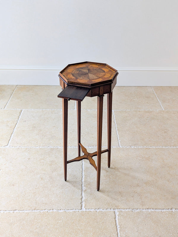 Antique Georgian Mahogany Octagonal Sheraton Urn Stand c.1780