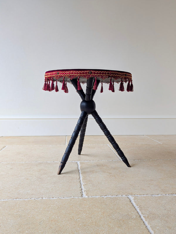 Antique Victorian Ebonised Beech Gypsy Table c.1880