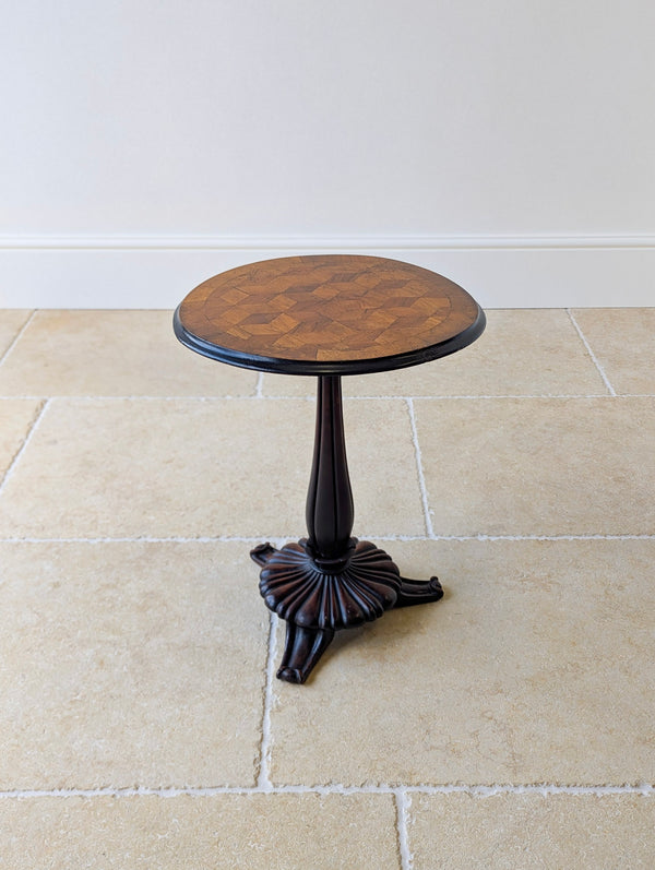 Antique William IV Walnut & Mahogany Wine Table c.1830