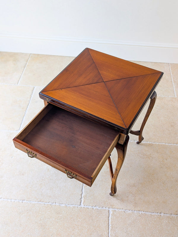 Antique Edwardian Mahogany Envelope Card Table c.1905