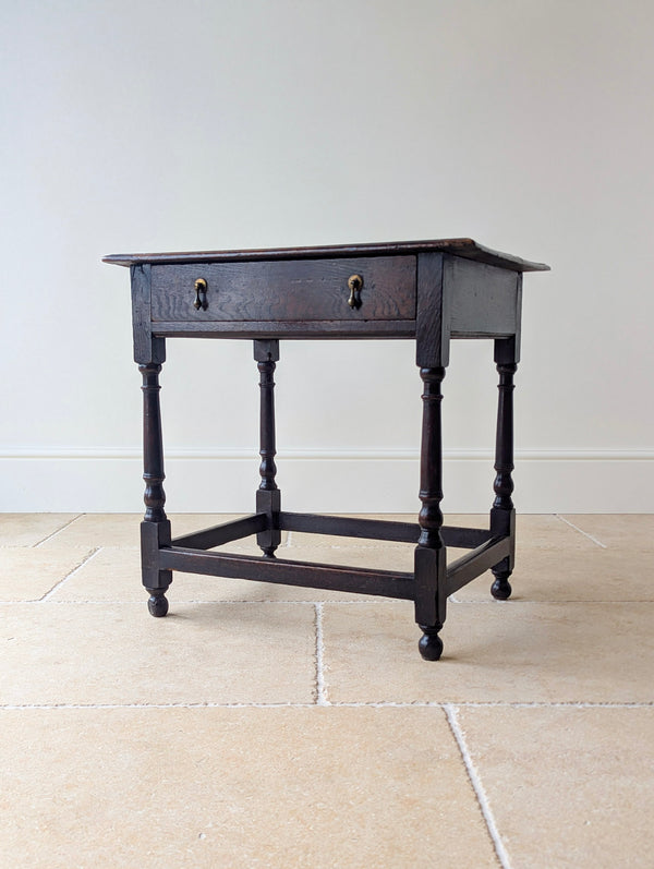 Antique William & Mary Oak Side Table c.1690