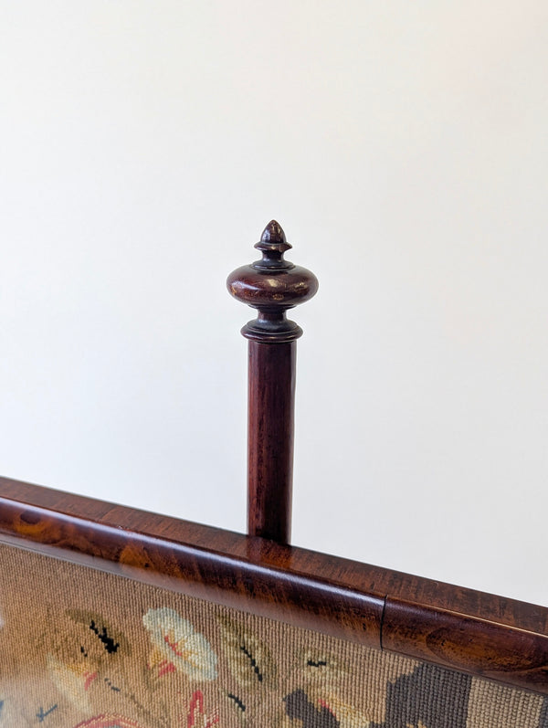 Antique William IV Rosewood Pole Screen c.1830
