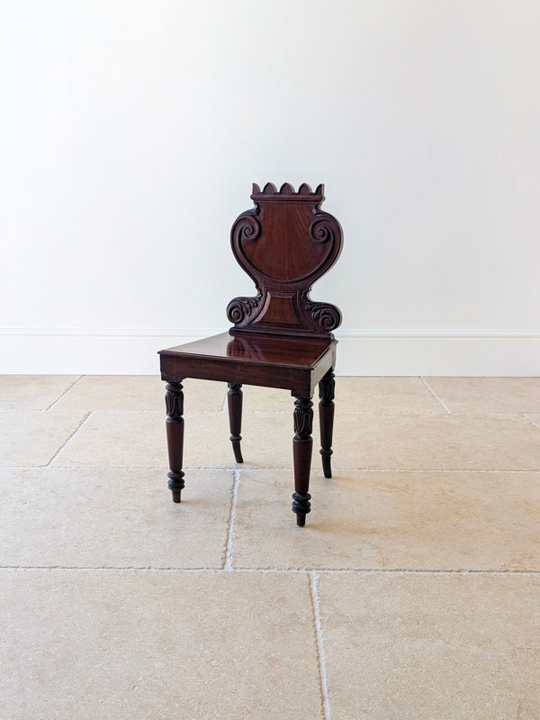 Antique William IV Mahogany Hall Chair c.1830
