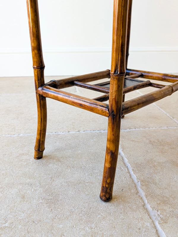 Antique Victorian Bamboo Occasional Table c.1890
