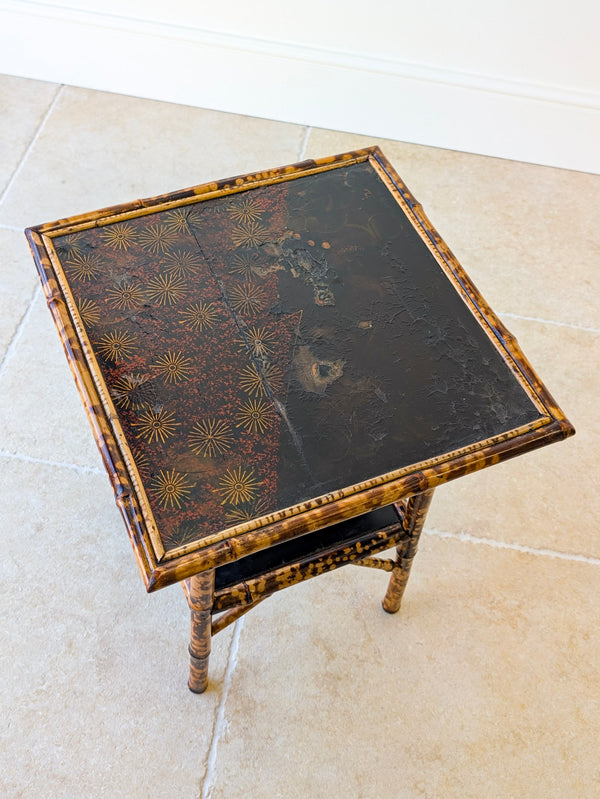 Antique Victorian Bamboo Occasional Table c.1890