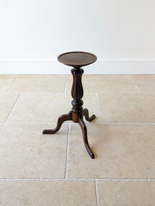 Antique Victorian Mahogany Tripod Candle Stand c.1890